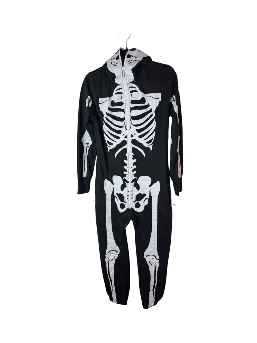Tipsy Elves Skeleton Costume ONE Piece Unisex XS XSmall  Zip Up Heavy Halloween